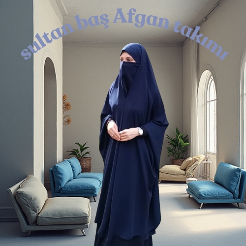 LACİVERT SULTAN BAŞ AFGAN TAKIMI